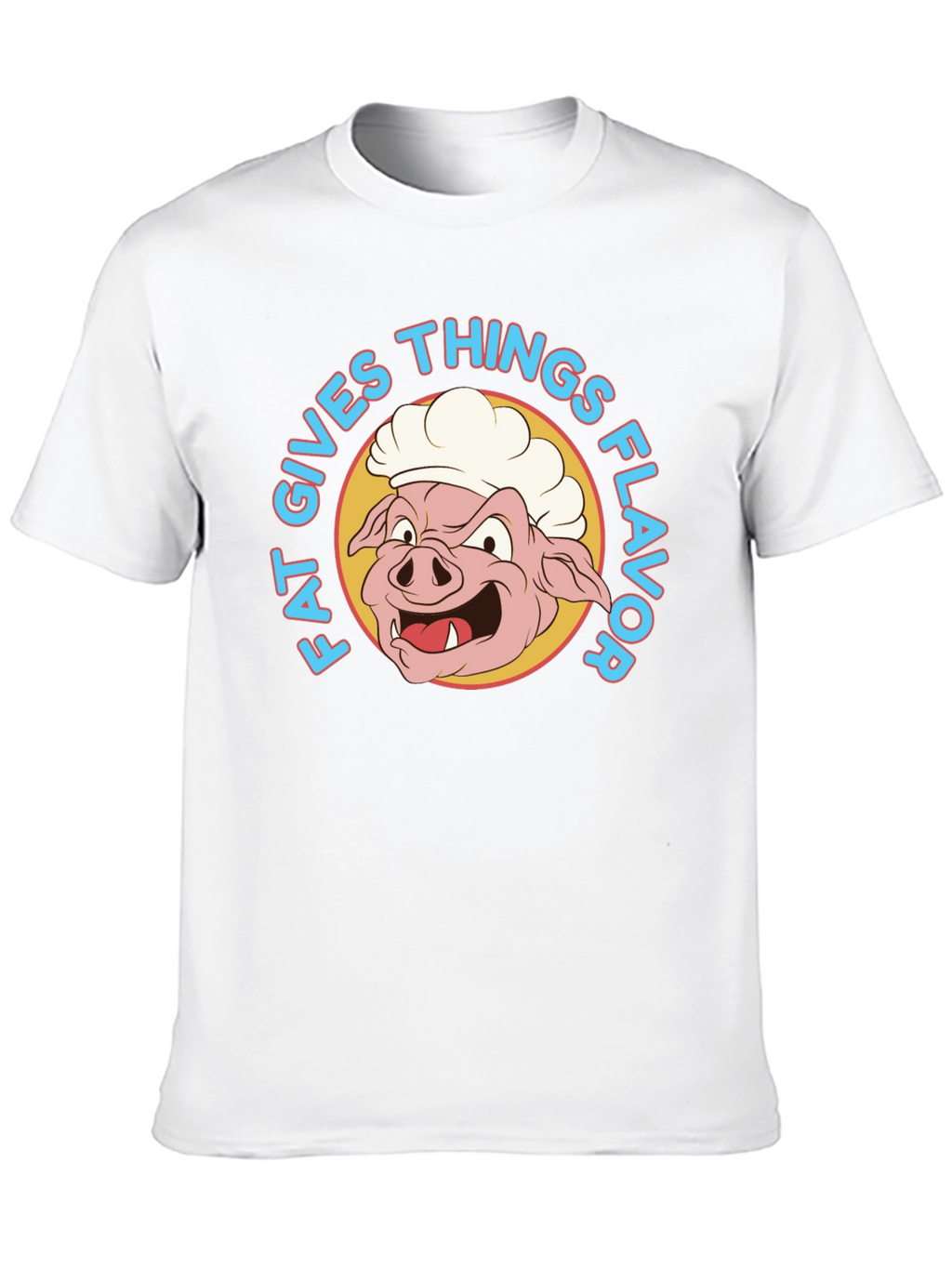 Funny Fat Gives Things Flavor Pig Chef T-Shirt