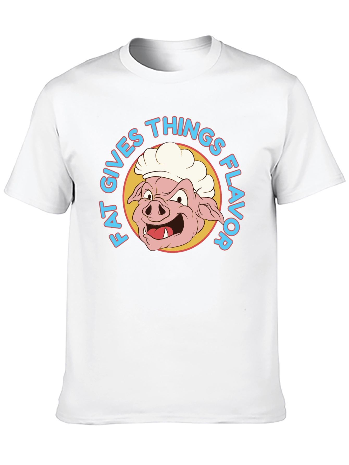Funny Fat Gives Things Flavor Pig Chef T-Shirt