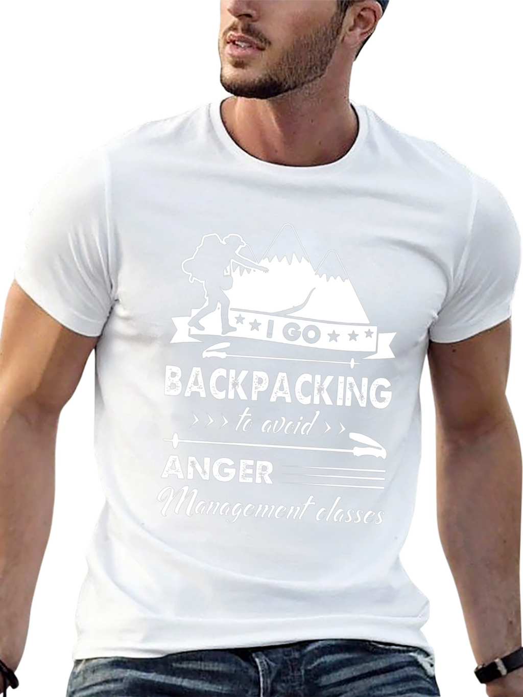 Funny Backpacking T-Shirt: Avoid Anger Management