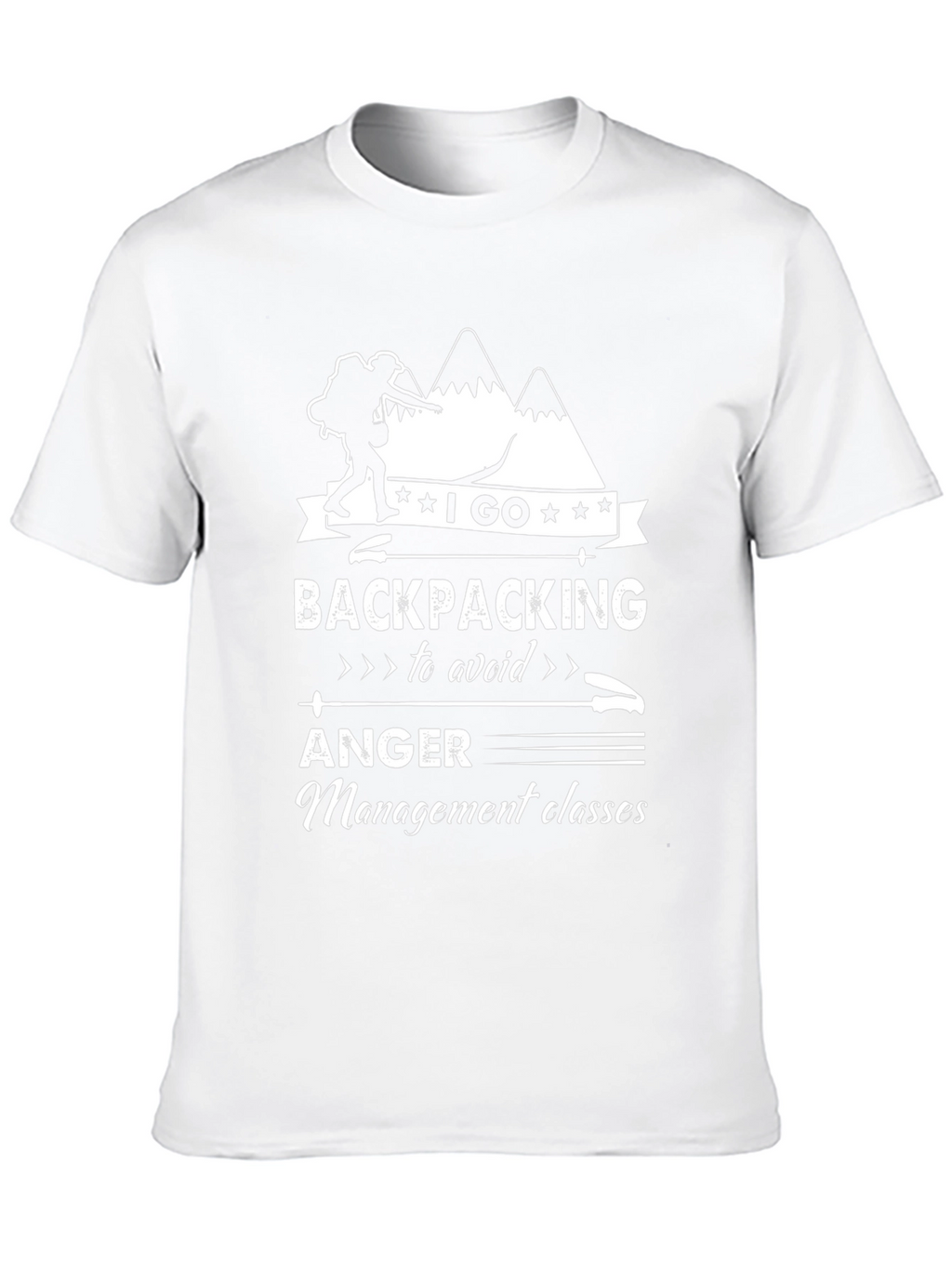 Funny Backpacking T-Shirt: Avoid Anger Management