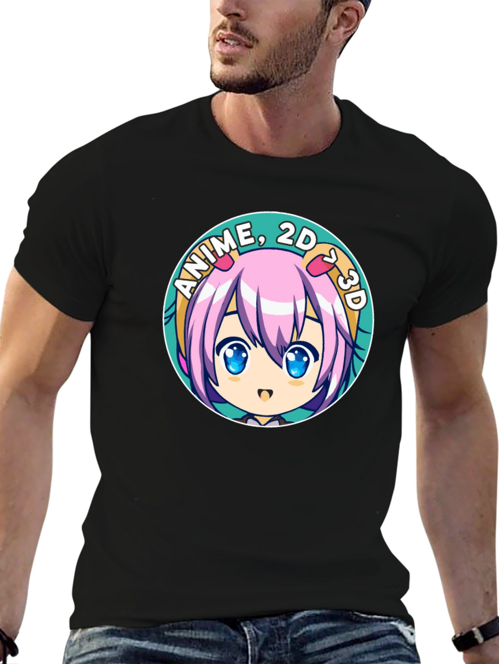 Anime 2D 3D Cartoon T-Shirt