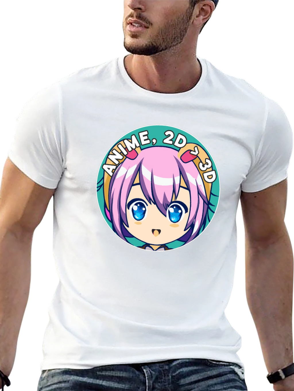 Anime 2D 3D Cartoon T-Shirt