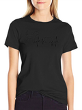 Dog Lover Heartbeat Tee - Mens Black T-Shirt