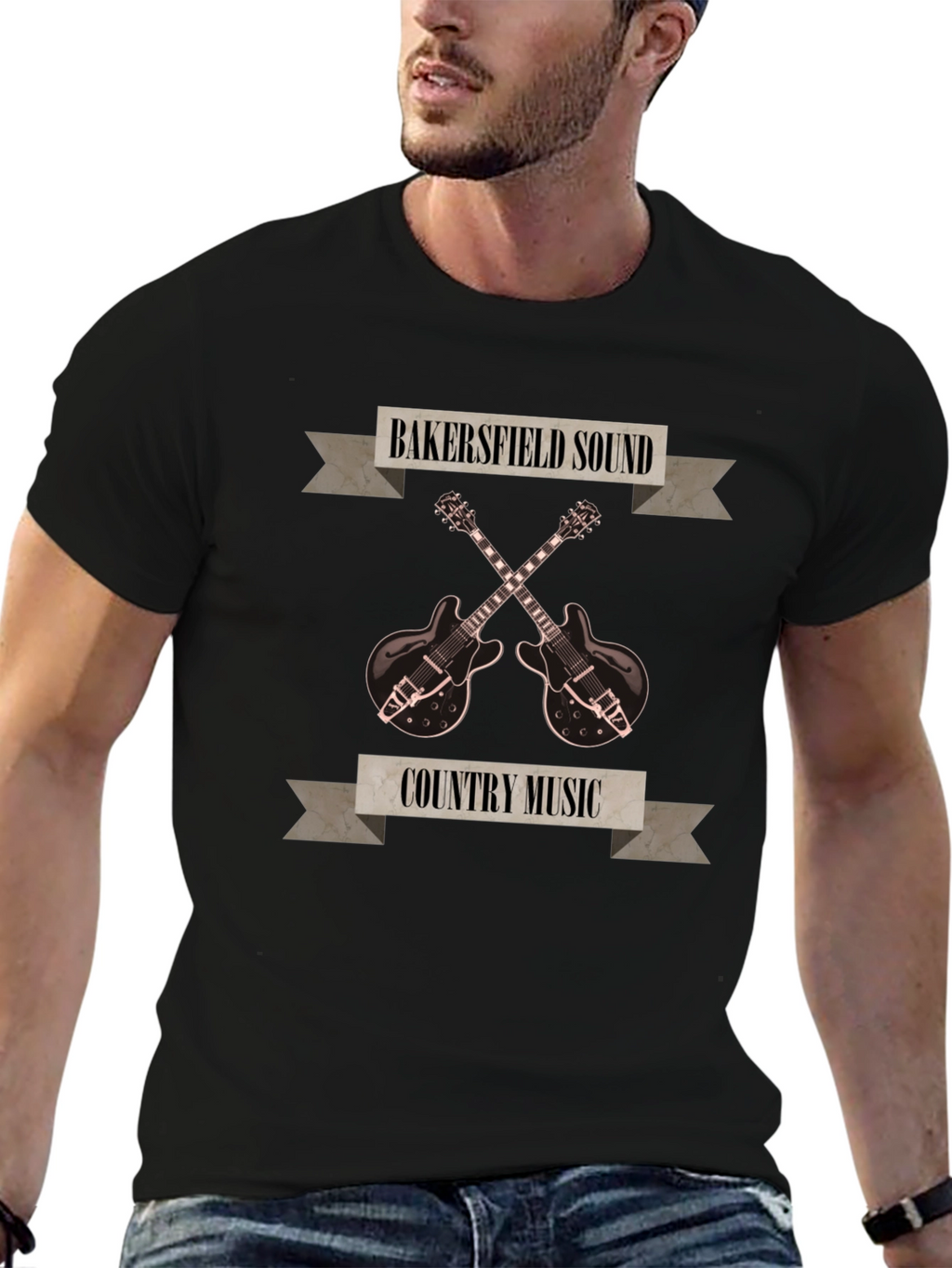 Bakersfield Sound Country Music Graphic T-Shirt