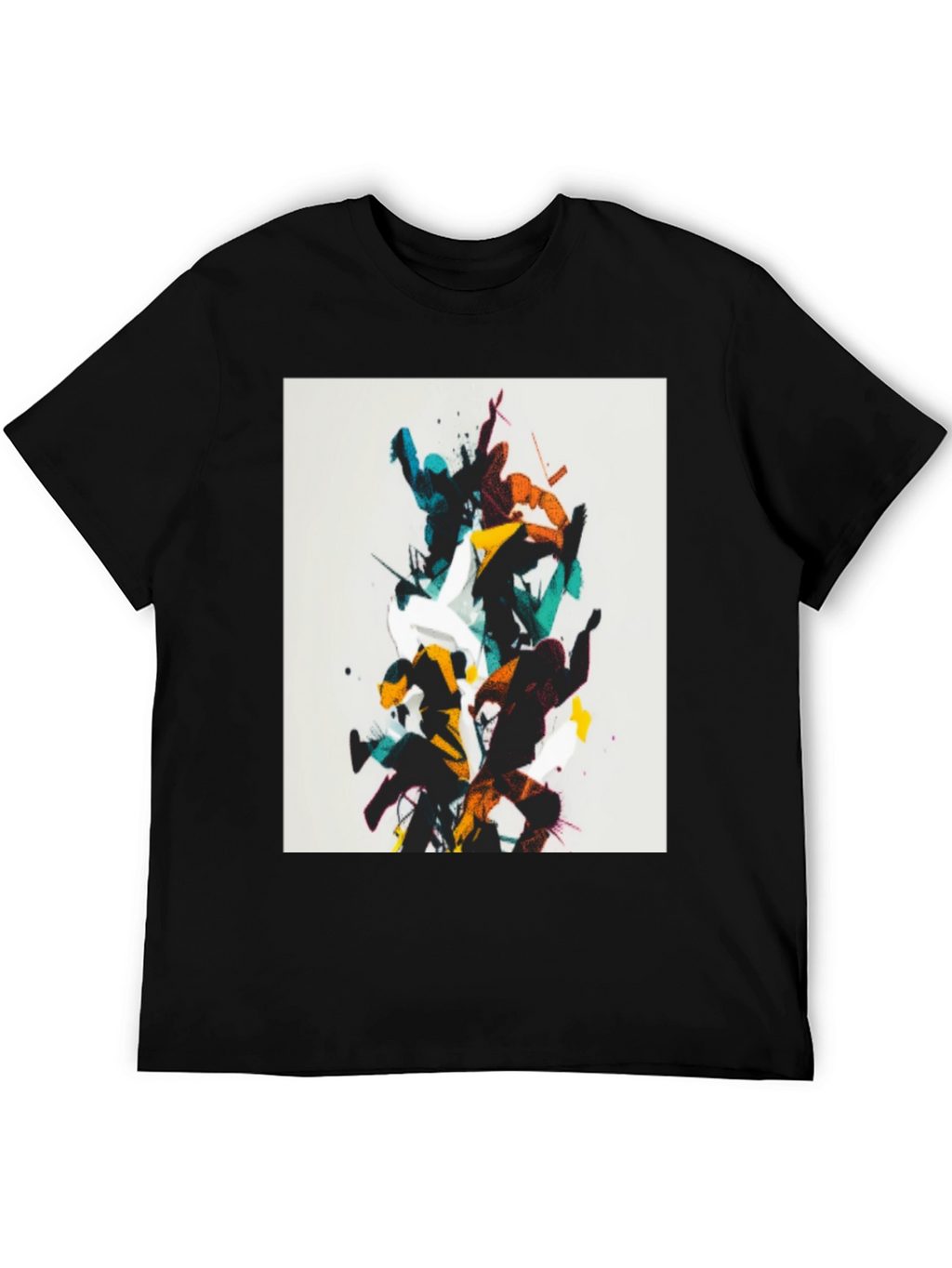 Abstract Martial Arts Black T-Shirt
