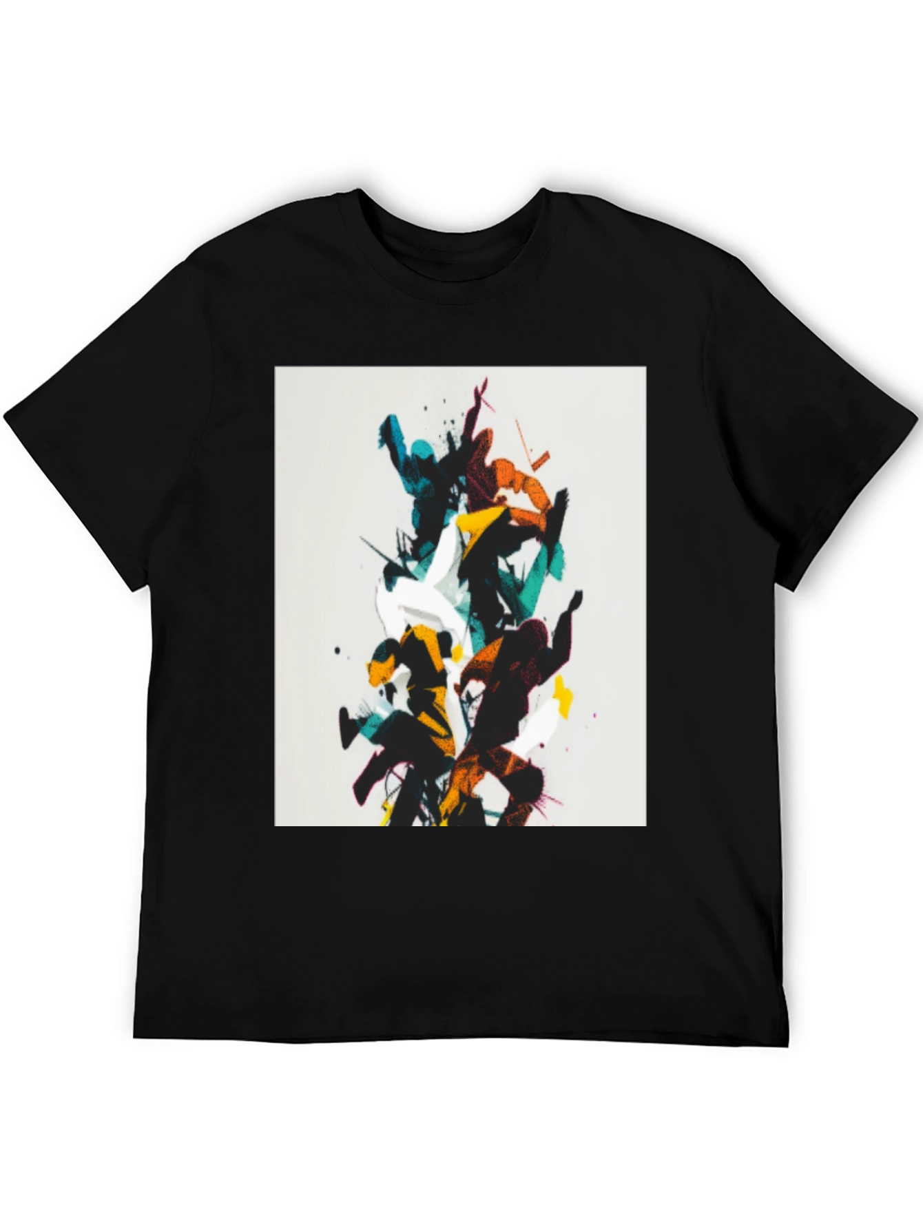 Abstract Martial Arts Black T-Shirt