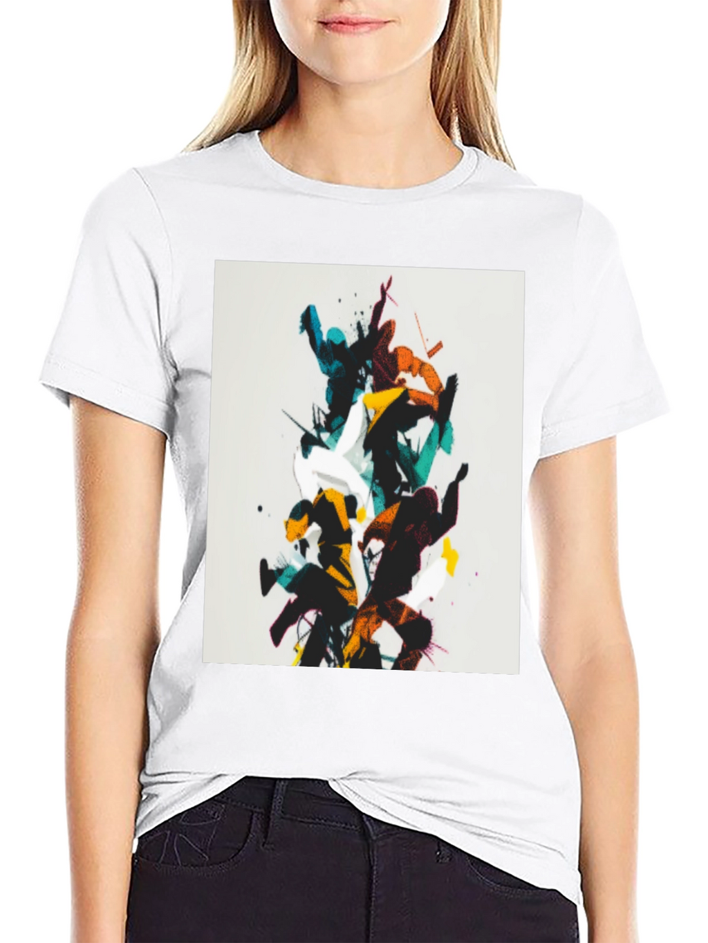 Abstract Martial Arts Black T-Shirt