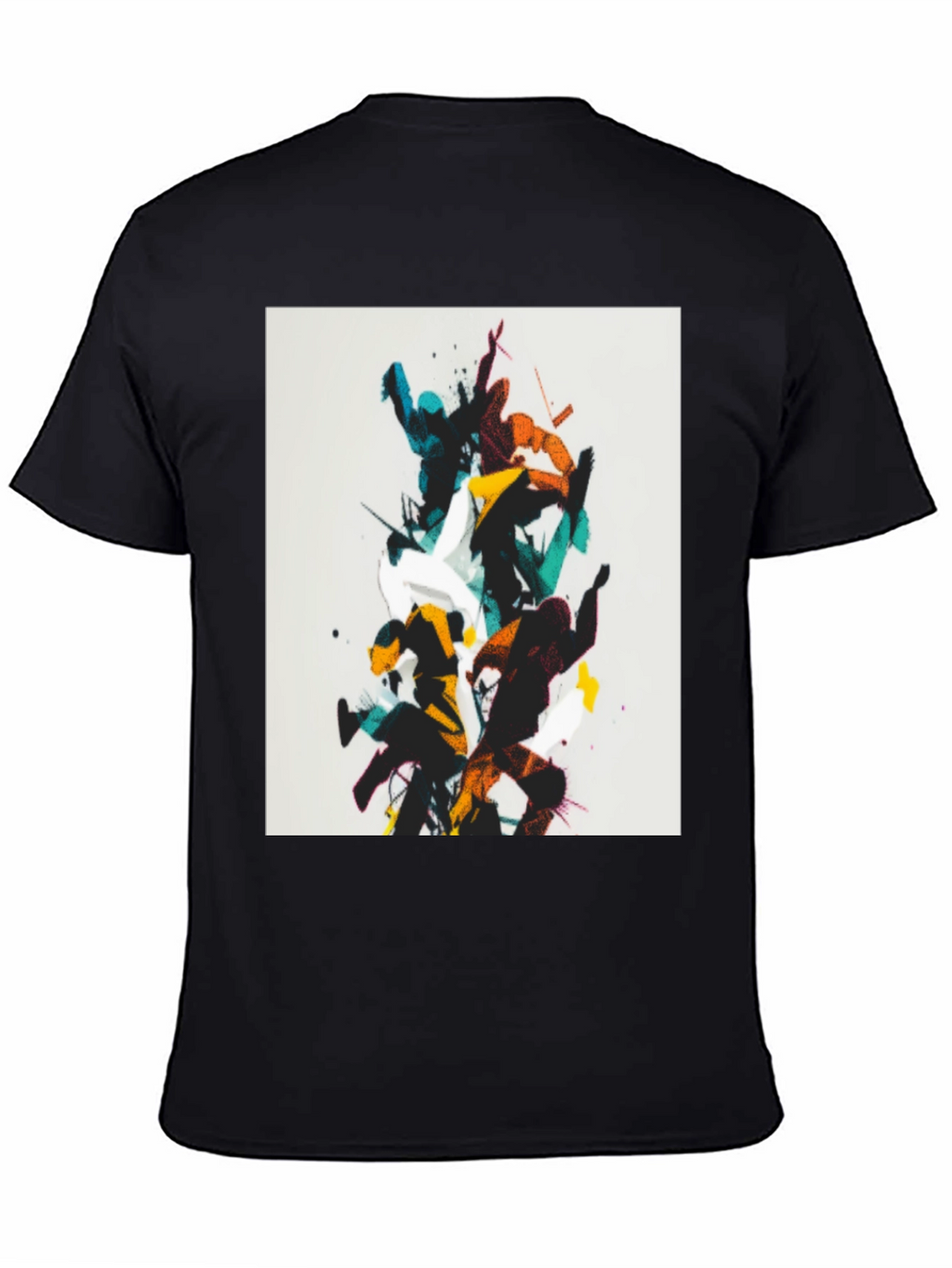 Abstract Martial Arts Black T-Shirt