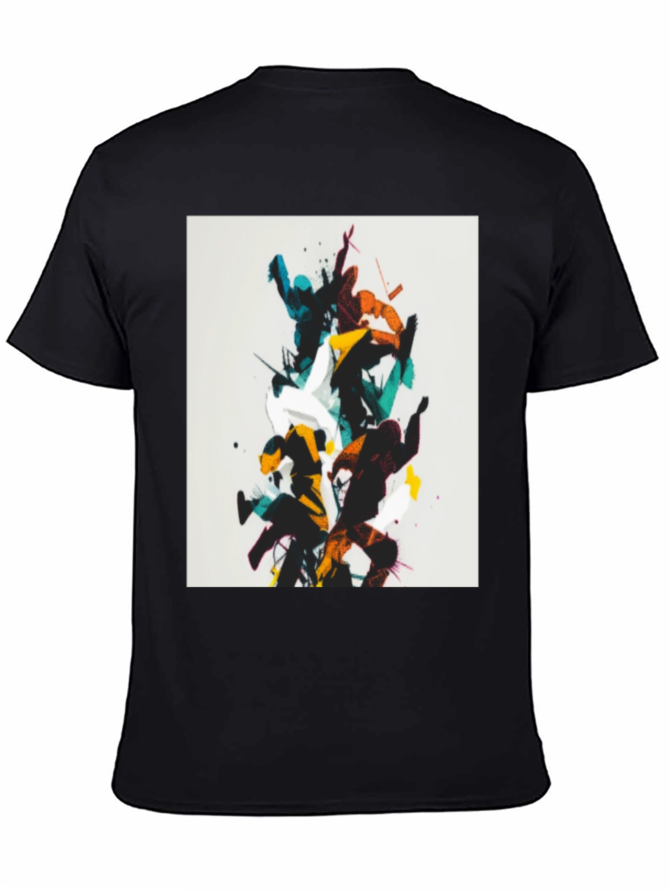 Abstract Martial Arts Black T-Shirt