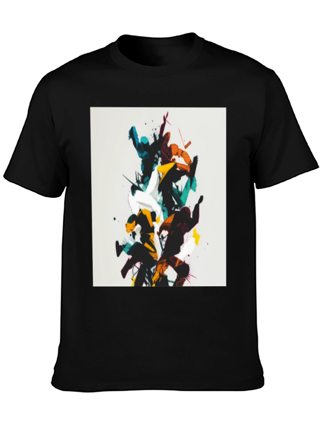 Abstract Martial Arts Black T-Shirt