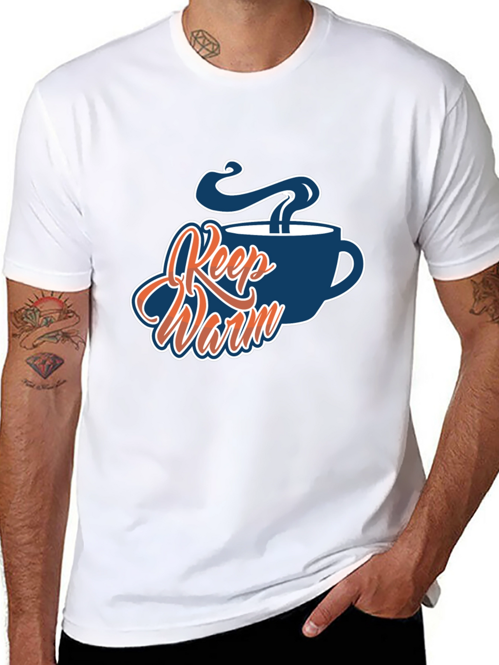 Keep Warm Coffee Cup Graphic Tee