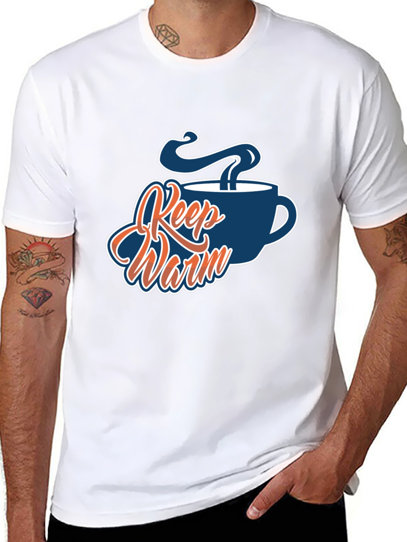 Keep Warm Coffee Cup Graphic Tee