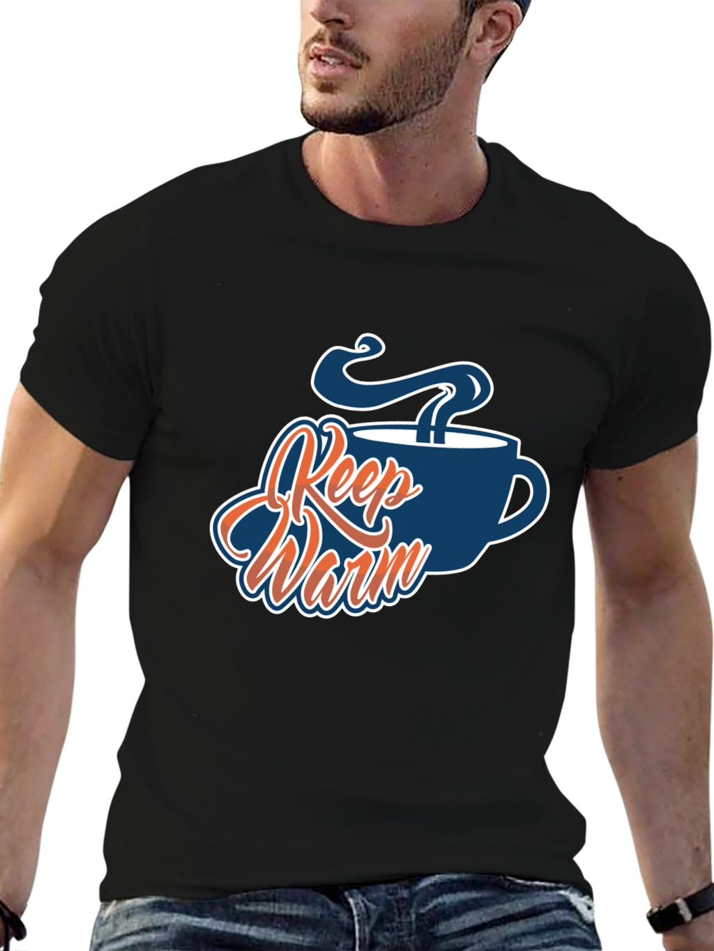 Keep Warm Coffee Cup Graphic Tee