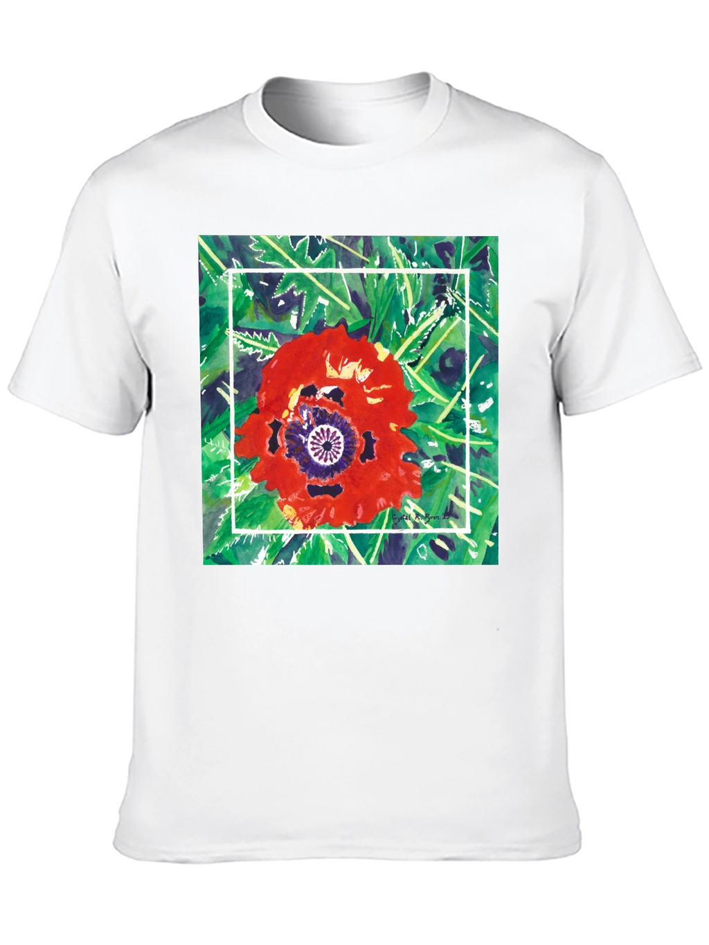 Floral Graphic T-Shirt - Unique Artistic Print