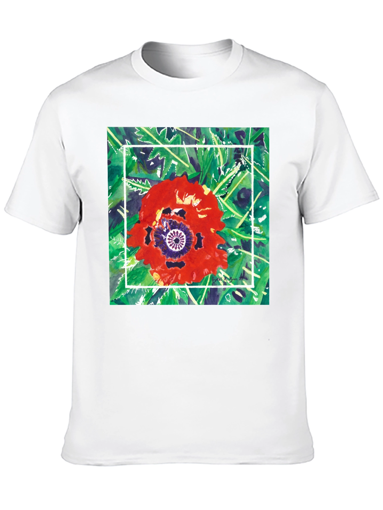 Floral Graphic T-Shirt - Unique Artistic Print