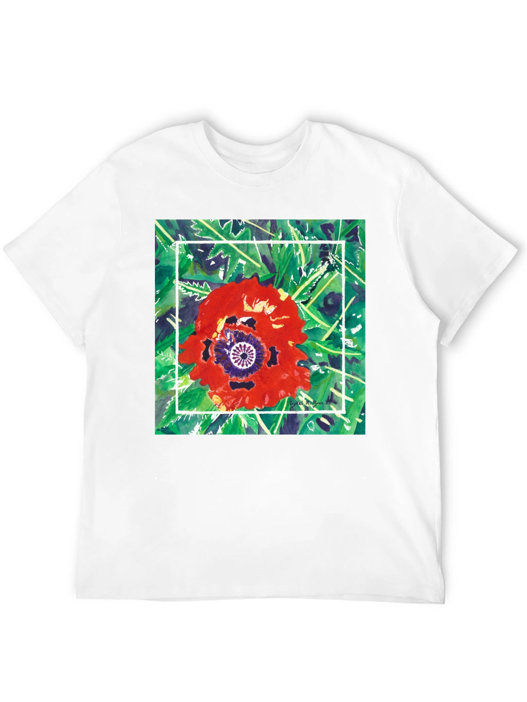 Floral Graphic T-Shirt - Unique Artistic Print