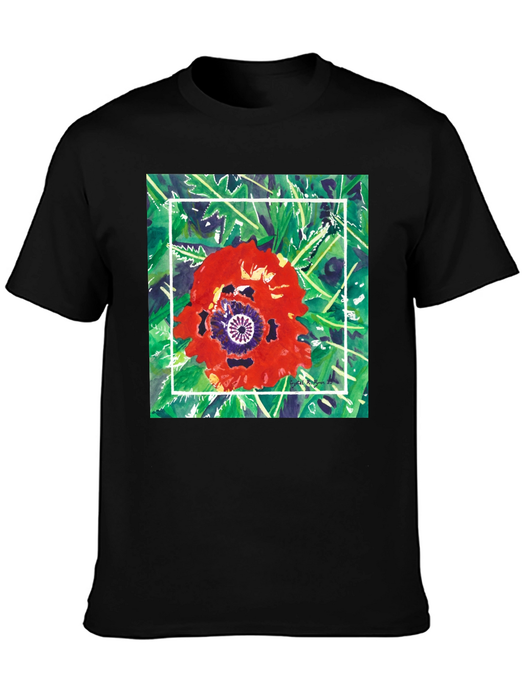 Floral Graphic T-Shirt - Unique Artistic Print