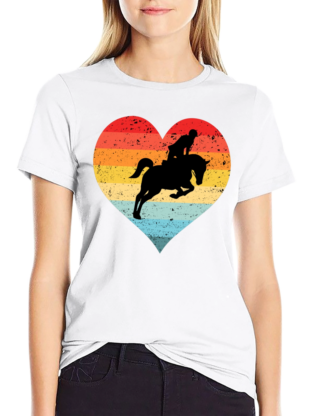 Equestrian Heart T-Shirt - Horse Riding Love Tee