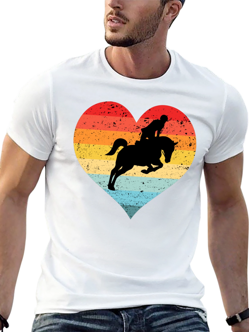 Equestrian Heart T-Shirt - Horse Riding Love Tee