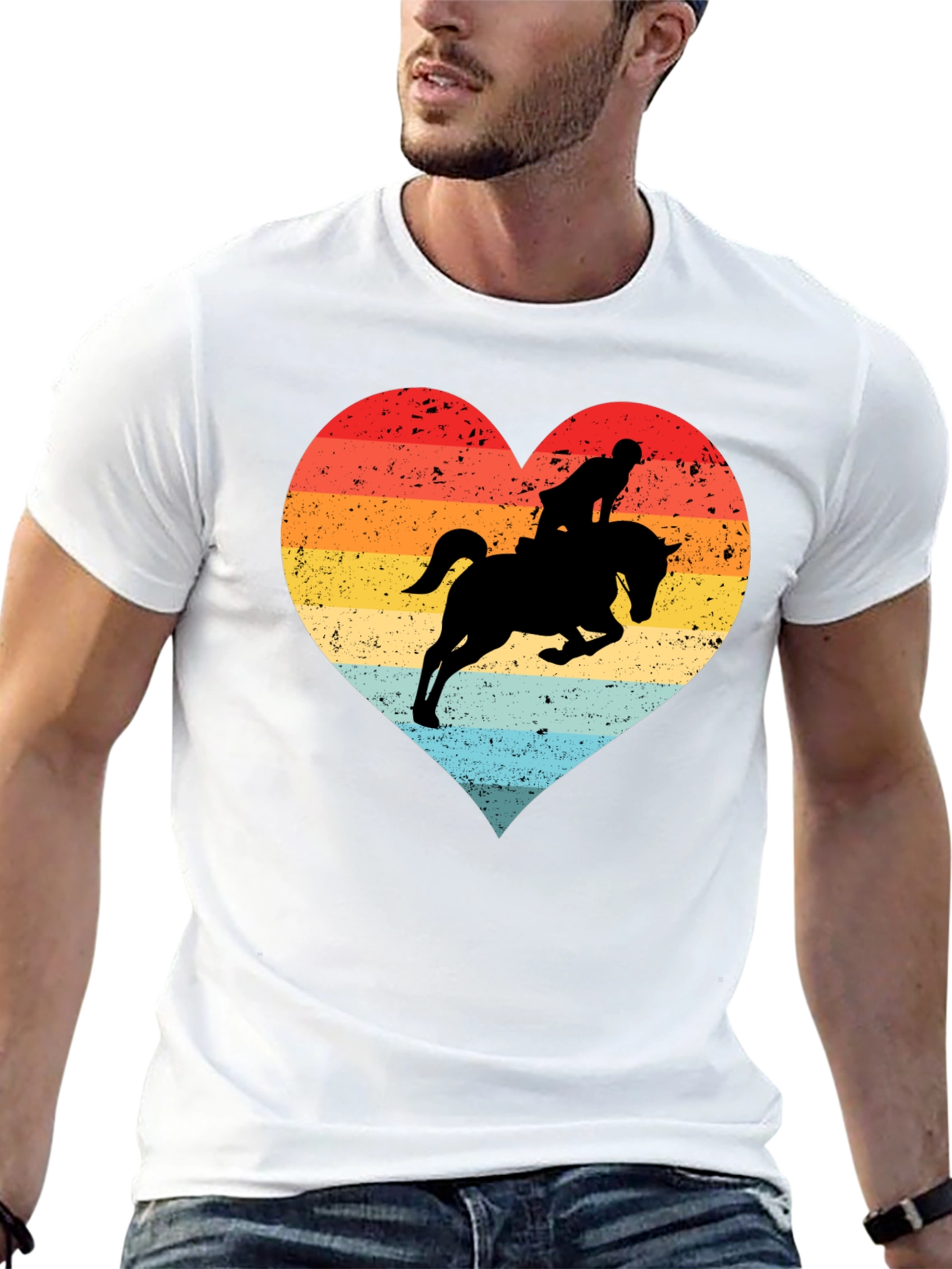 Equestrian Heart T-Shirt - Horse Riding Love Tee
