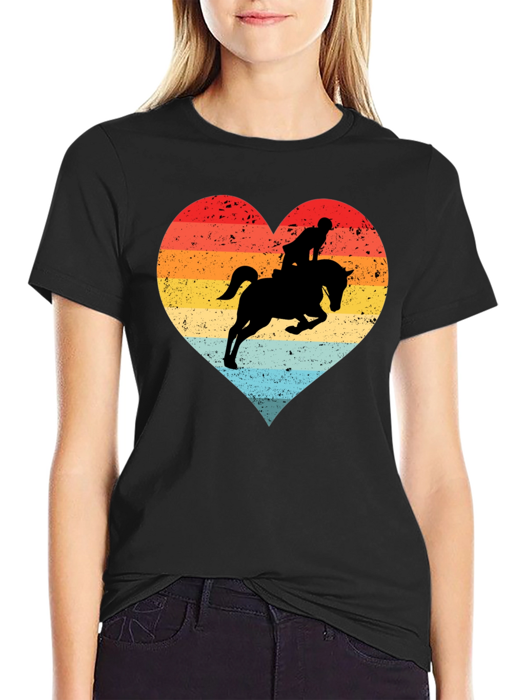Equestrian Heart T-Shirt - Horse Riding Love Tee