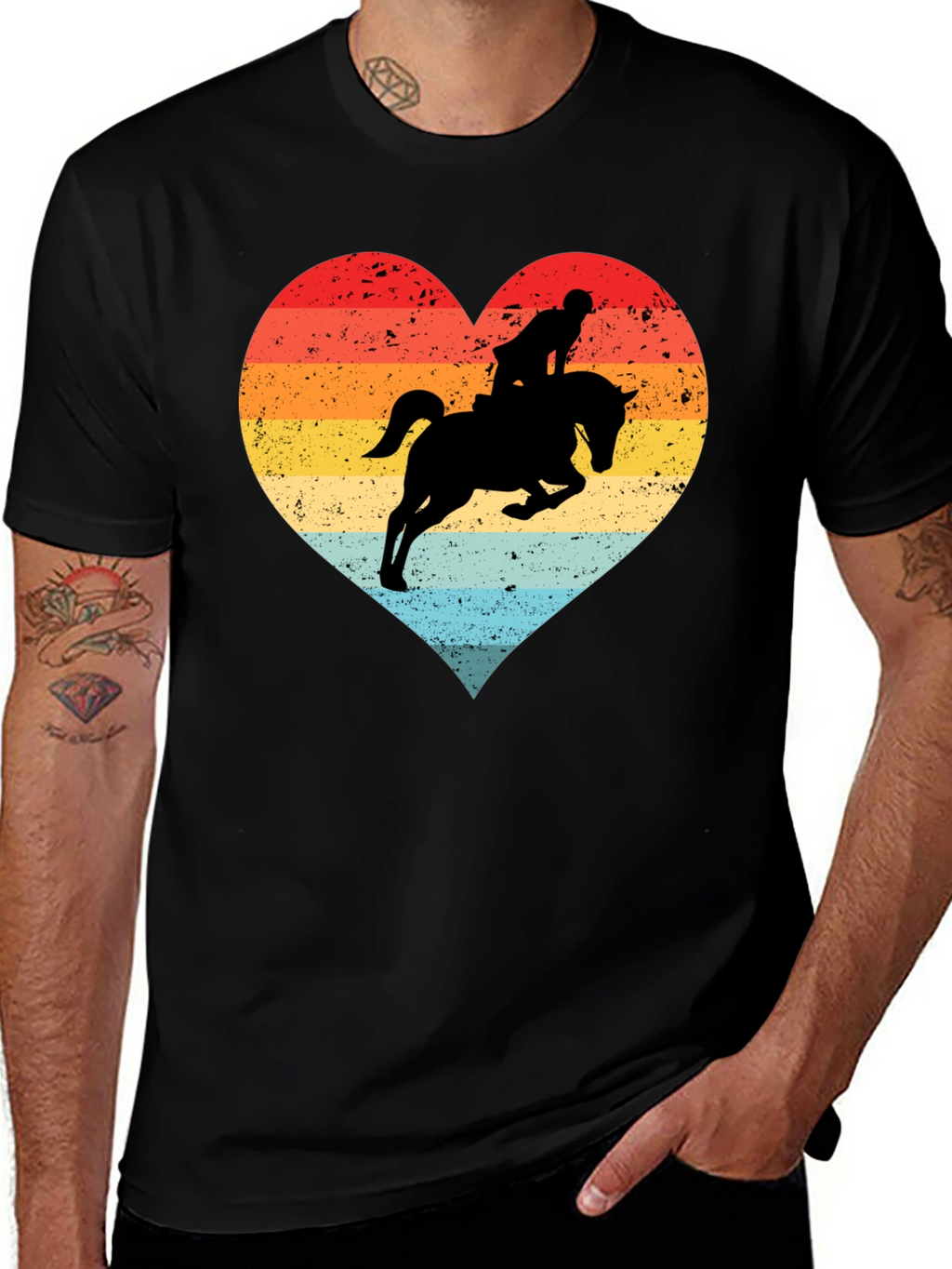 Equestrian Heart T-Shirt - Horse Riding Love Tee