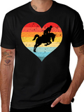 Equestrian Heart T-Shirt - Horse Riding Love Tee