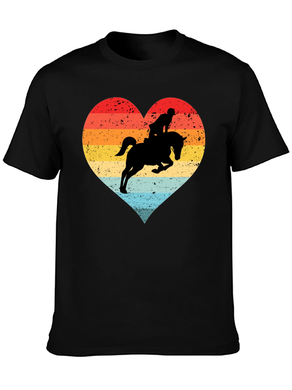 Equestrian Heart T-Shirt - Horse Riding Love Tee