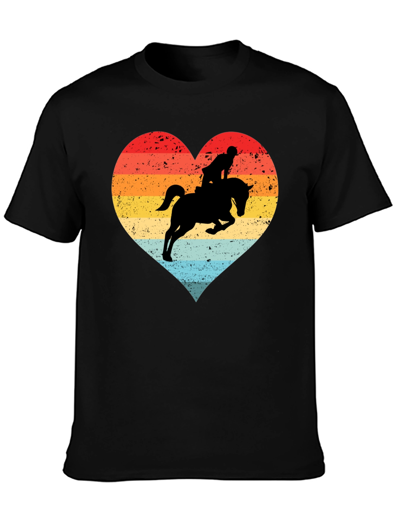 Equestrian Heart T-Shirt - Horse Riding Love Tee