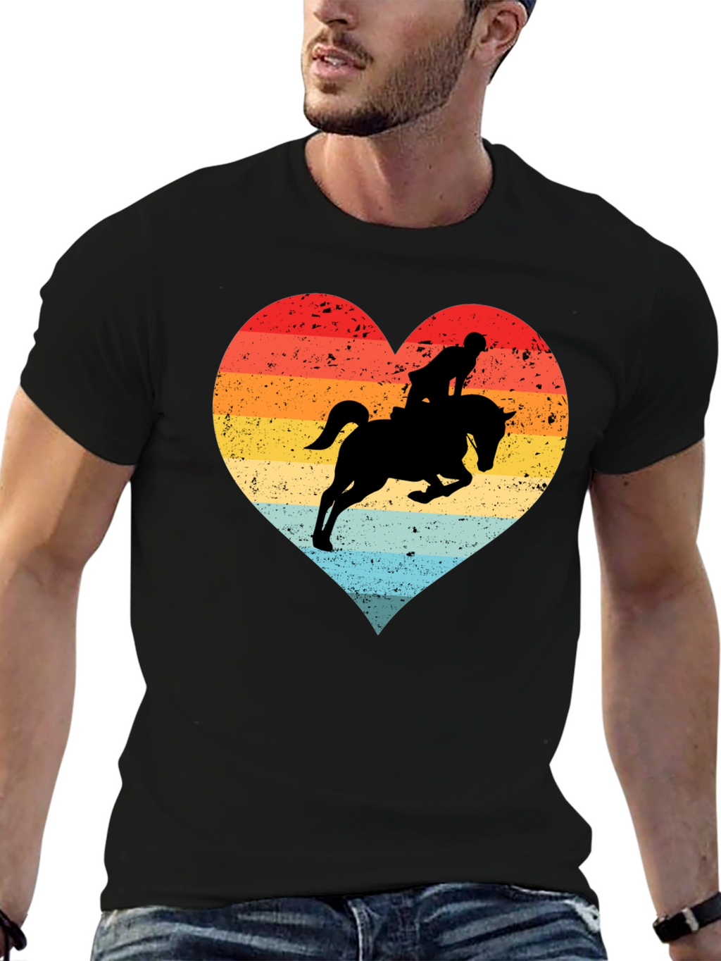 Equestrian Heart T-Shirt - Horse Riding Love Tee
