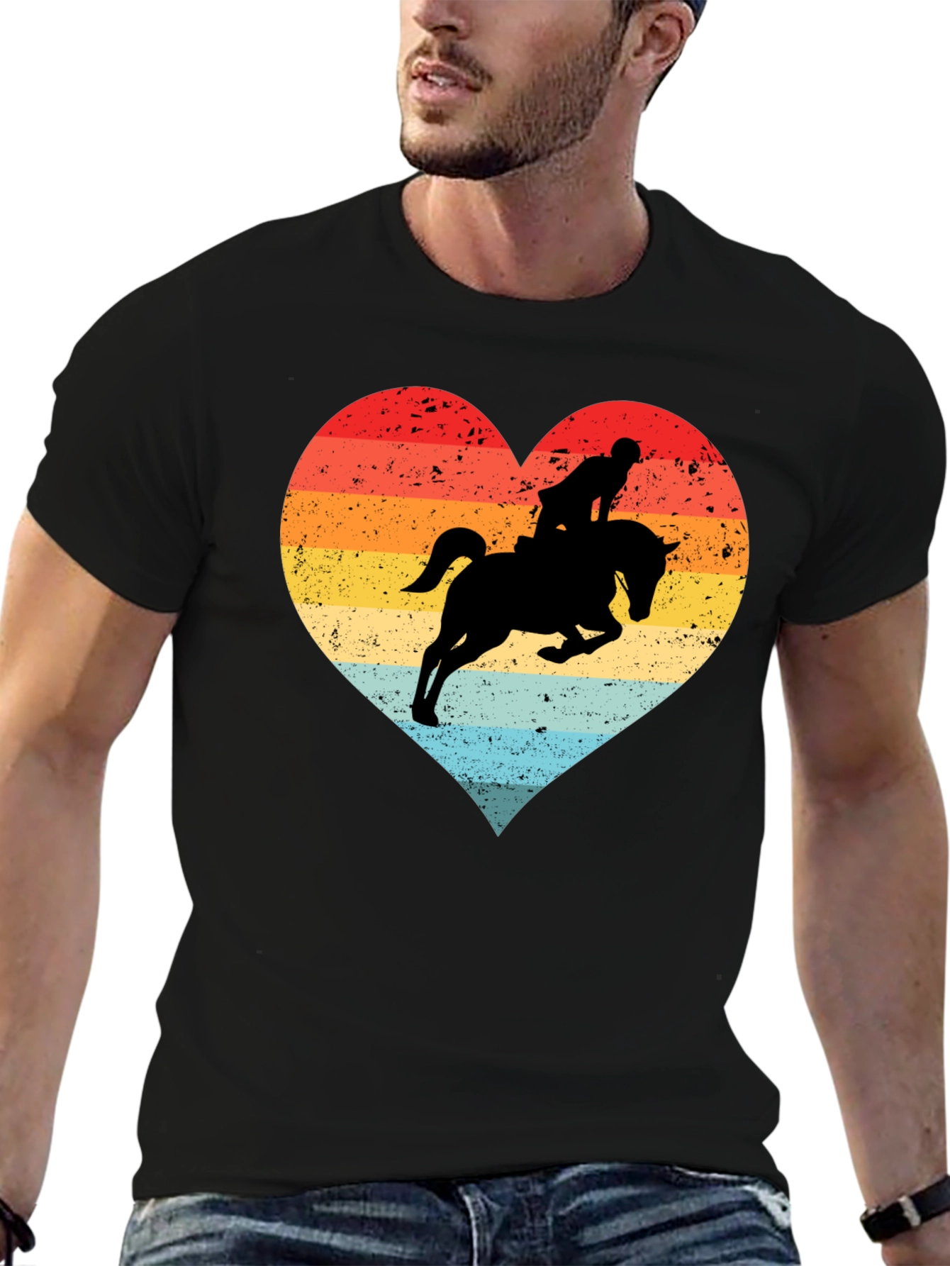 Equestrian Heart T-Shirt - Horse Riding Love Tee