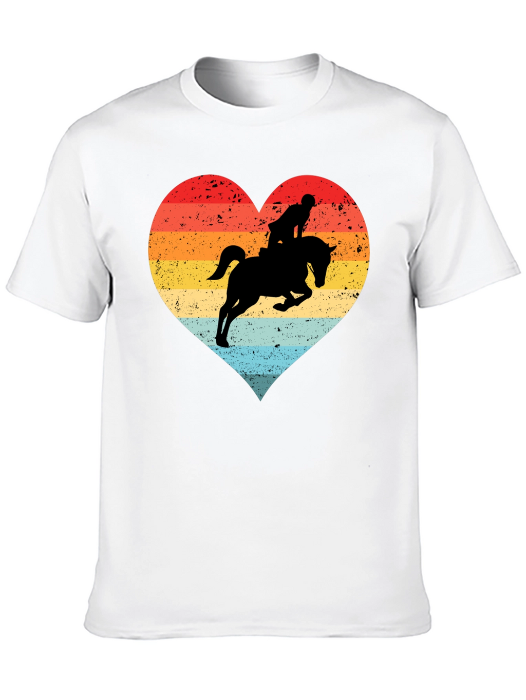 Equestrian Heart T-Shirt - Horse Riding Love Tee