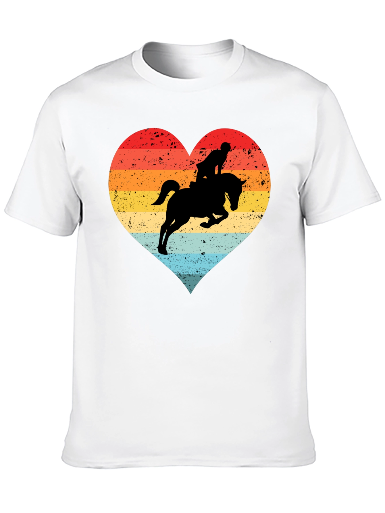 Equestrian Heart T-Shirt - Horse Riding Love Tee