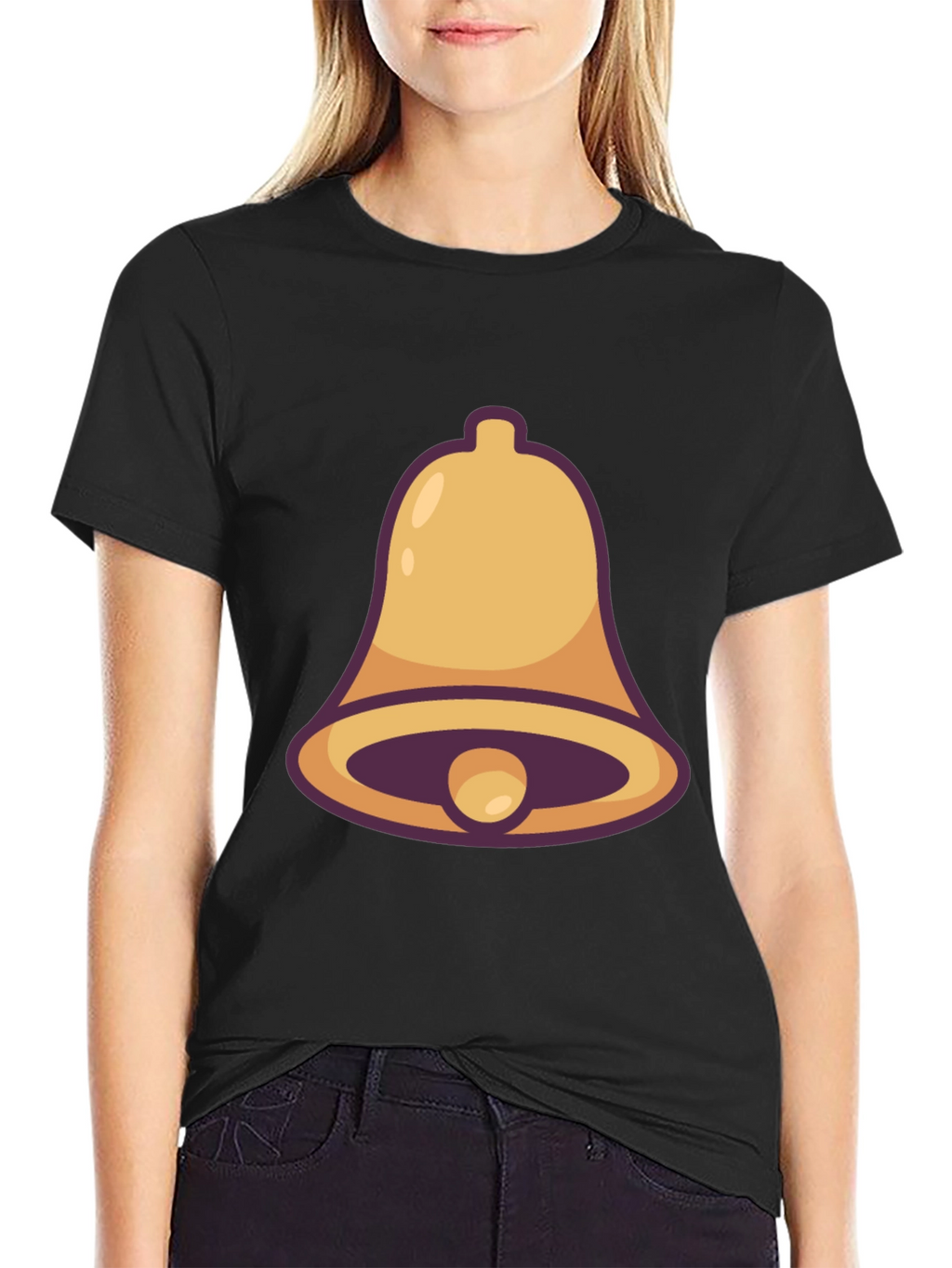 Bell Graphic Tee - Black Cotton Blend
