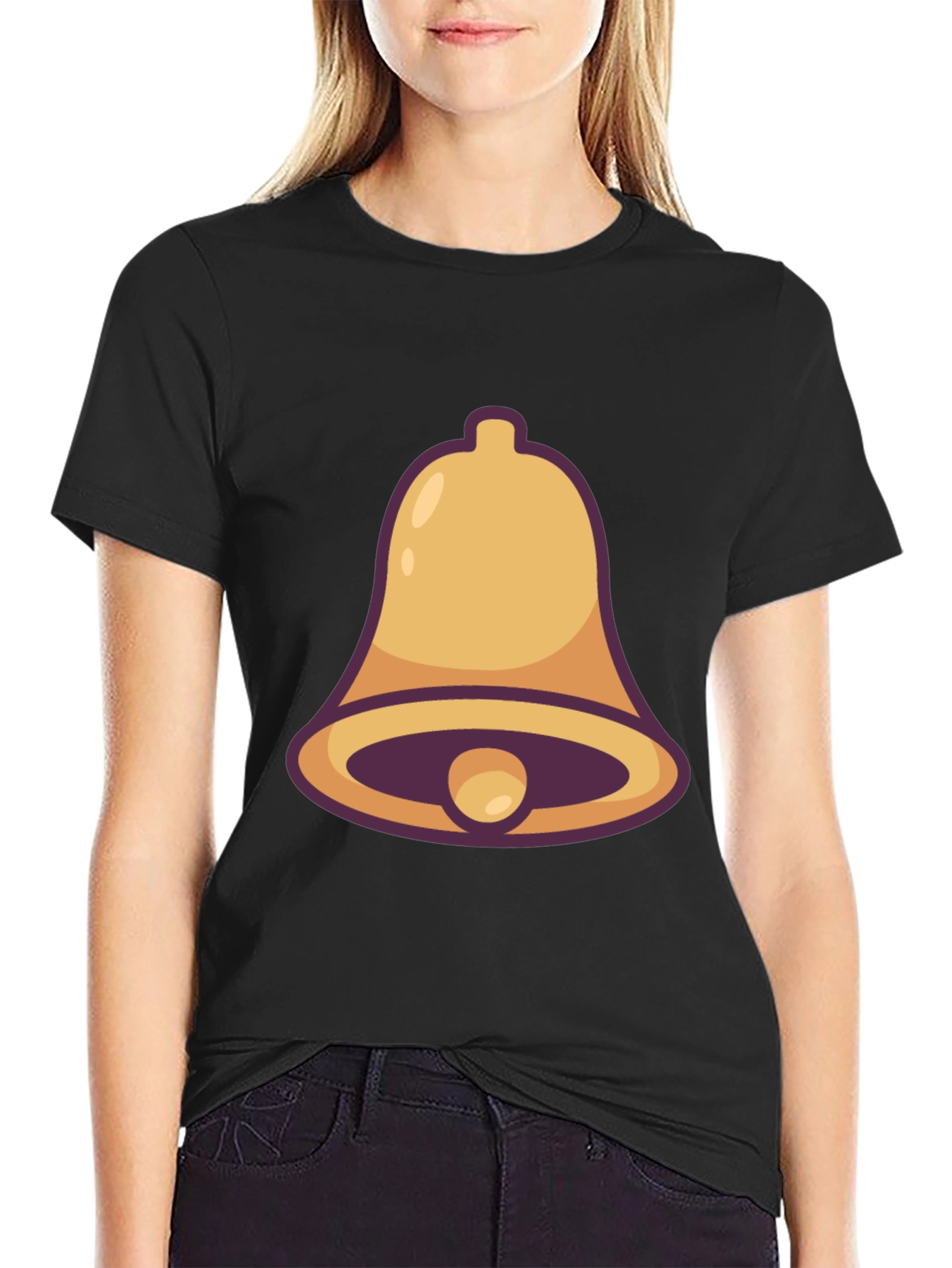Bell Graphic Tee - Black Cotton Blend