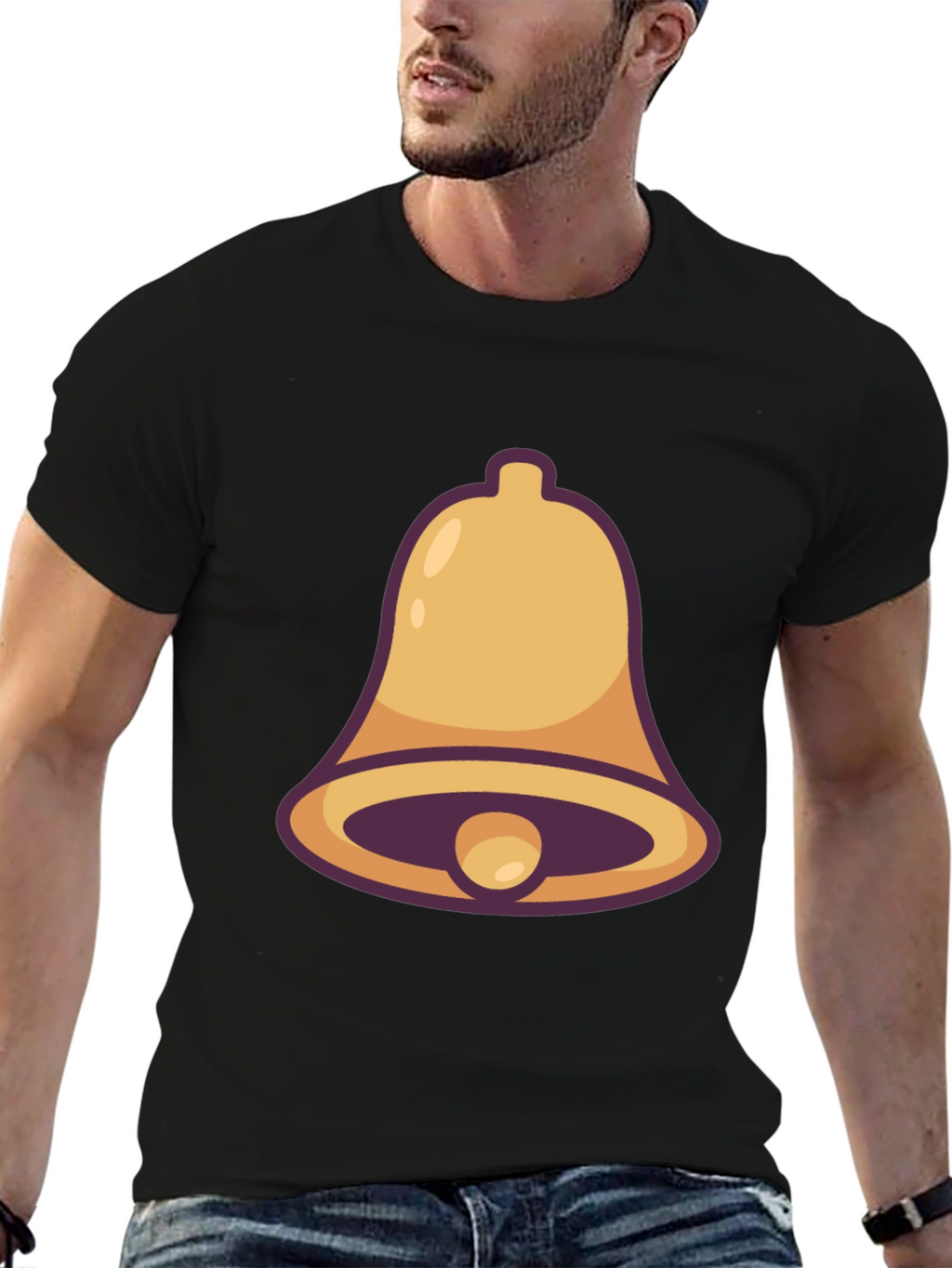 Bell Graphic Tee - Black Cotton Blend