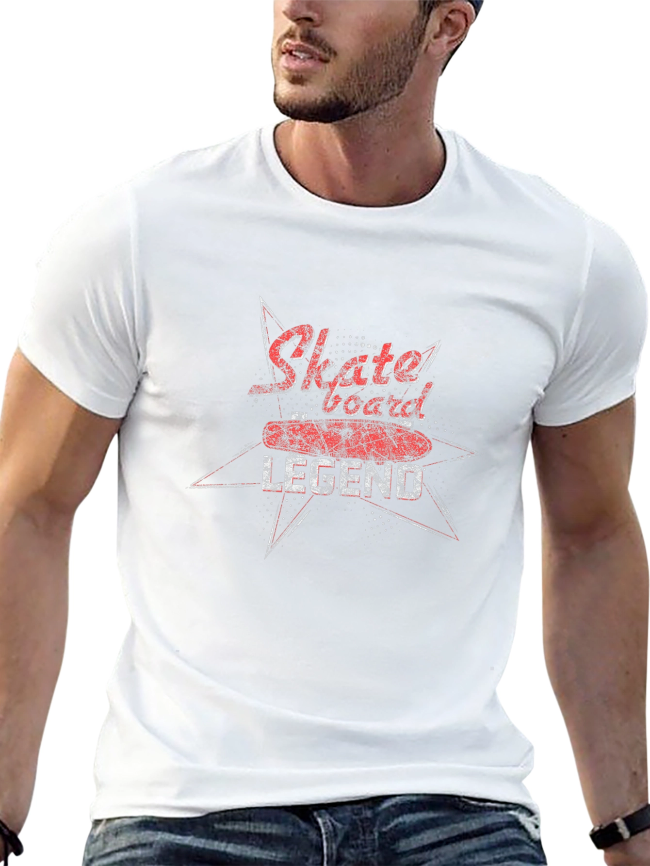 Skateboard Legend Graphic Black T-Shirt
