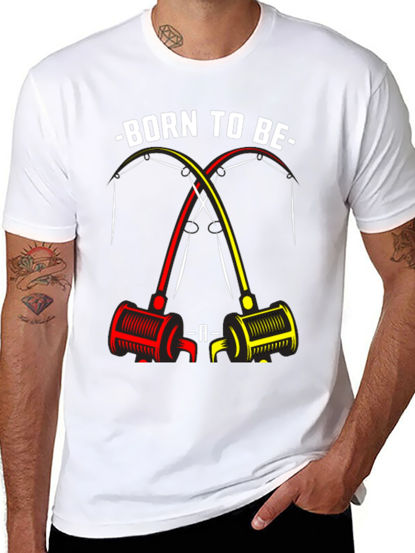 Born to Be A Fisherman T-Shirt - Black
