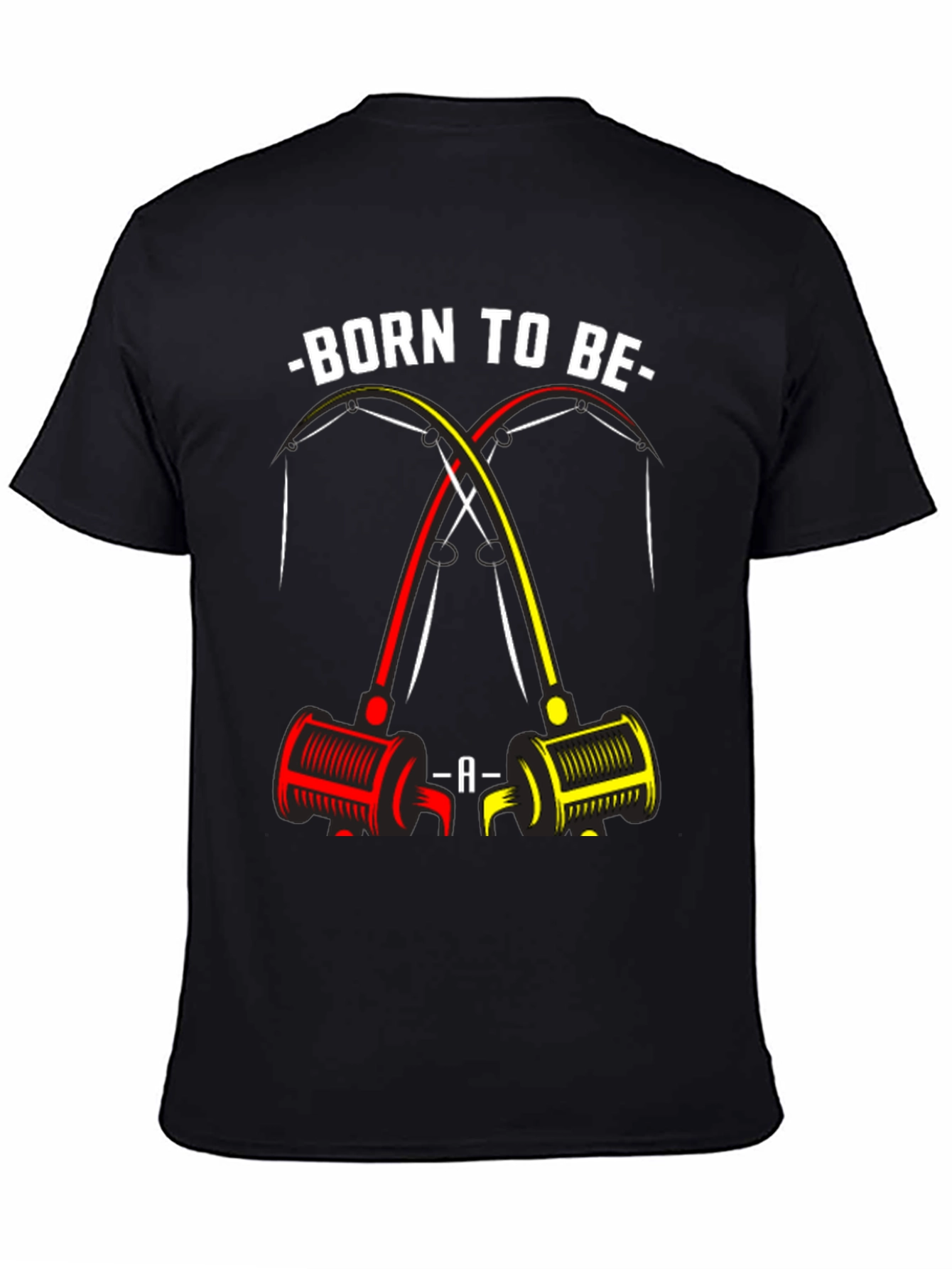 Born to Be A Fisherman T-Shirt - Black