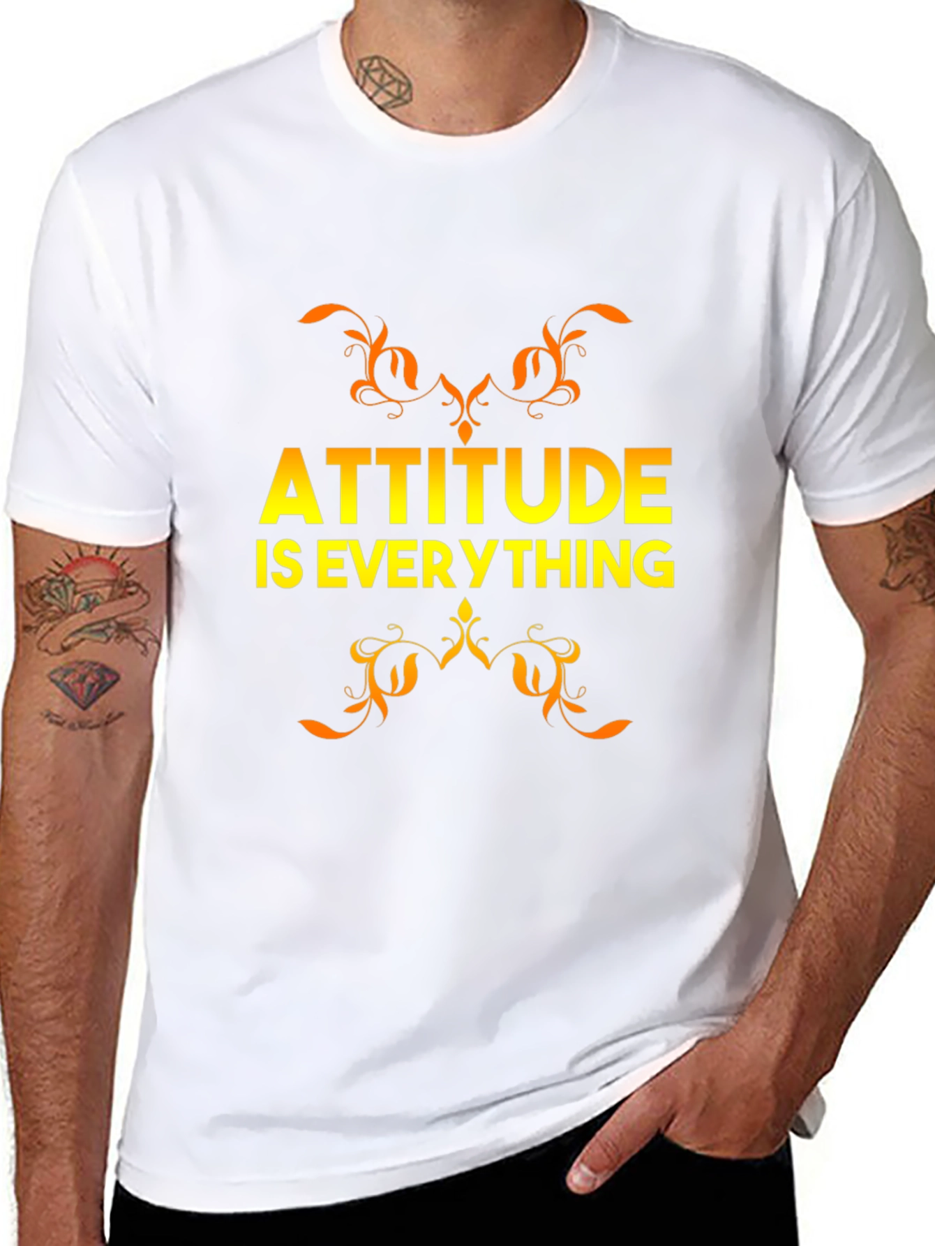 Attitude is Everything Graphic Tee - Black