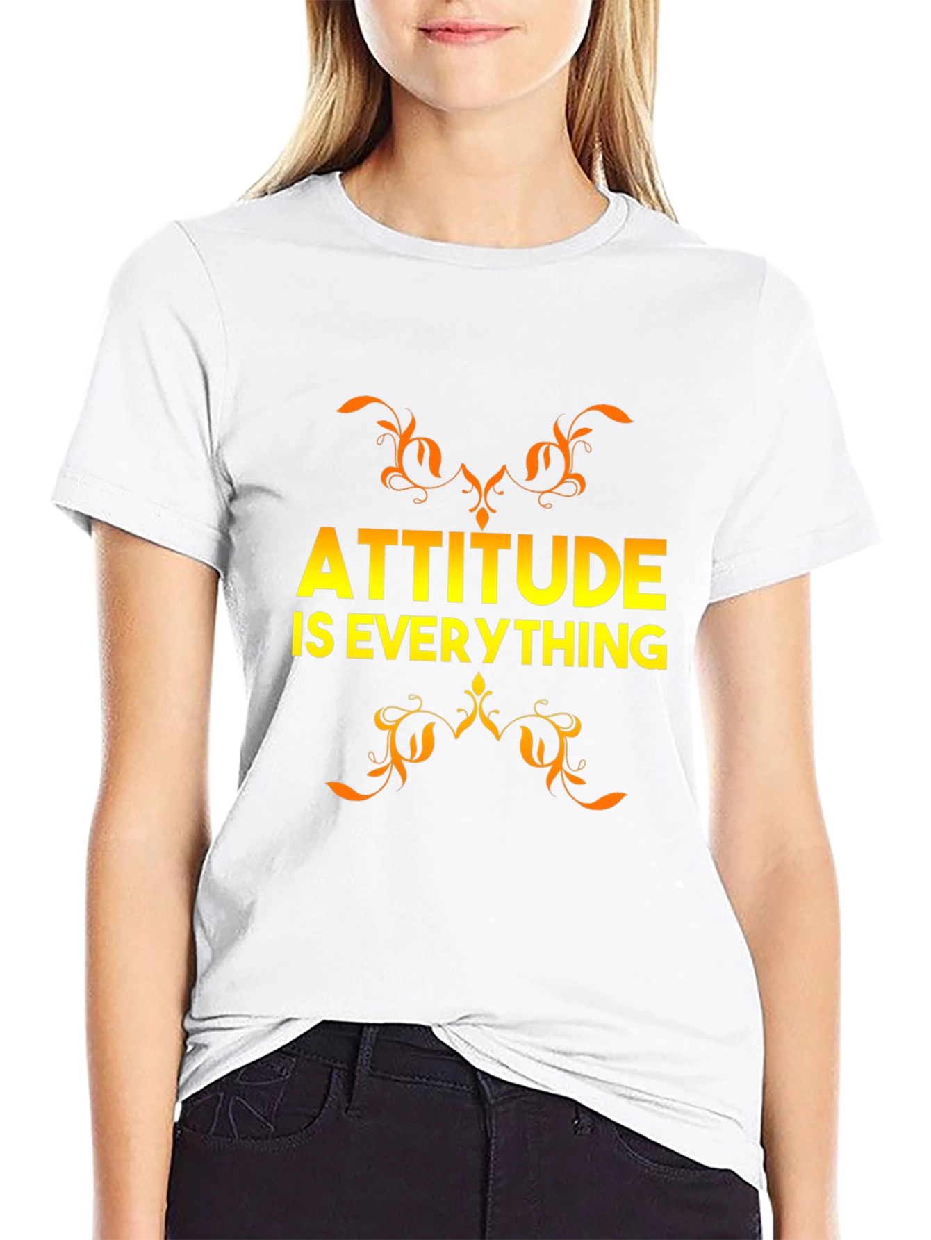Attitude is Everything Graphic Tee - Black