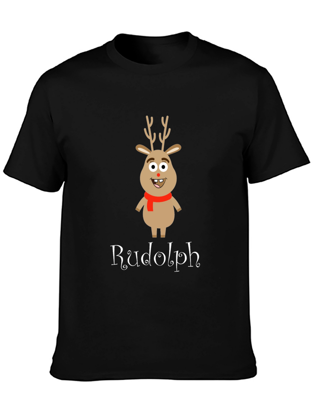 Rudolph Reindeer Graphic T-Shirt - Holiday Apparel