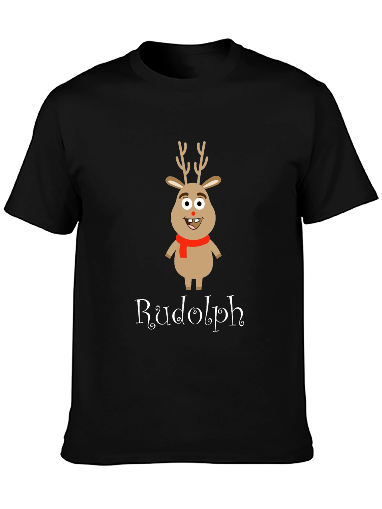 Rudolph Reindeer Graphic T-Shirt - Holiday Apparel
