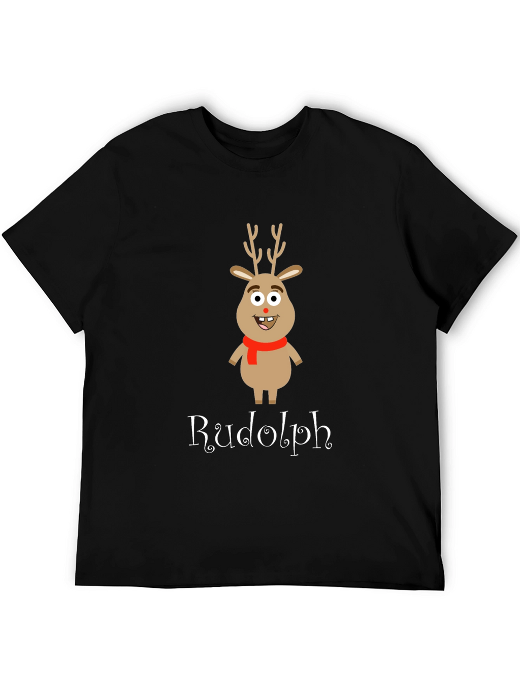 Rudolph Reindeer Graphic T-Shirt - Holiday Apparel