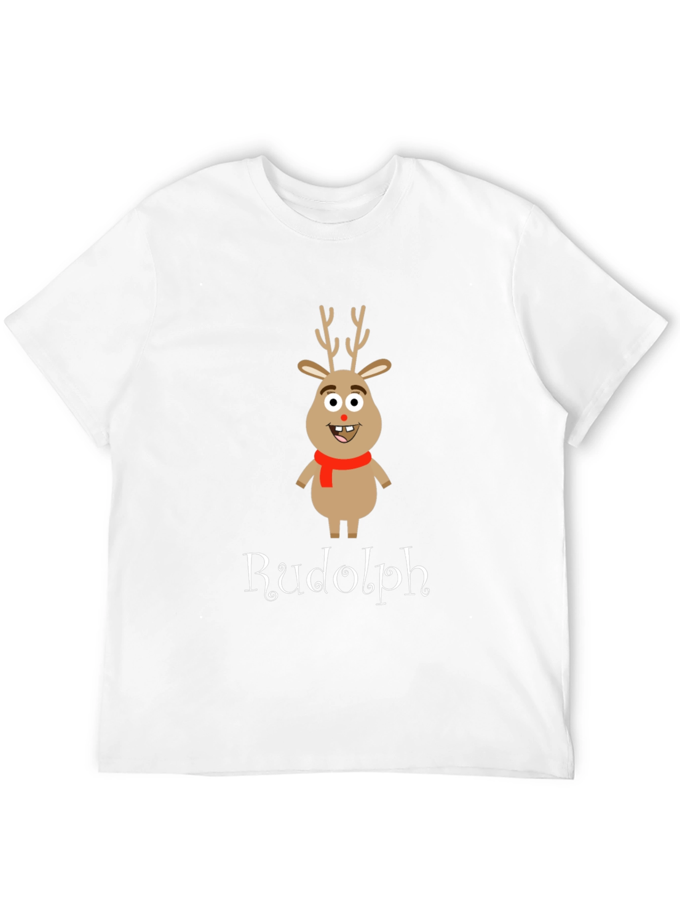 Rudolph Reindeer Graphic T-Shirt - Holiday Apparel