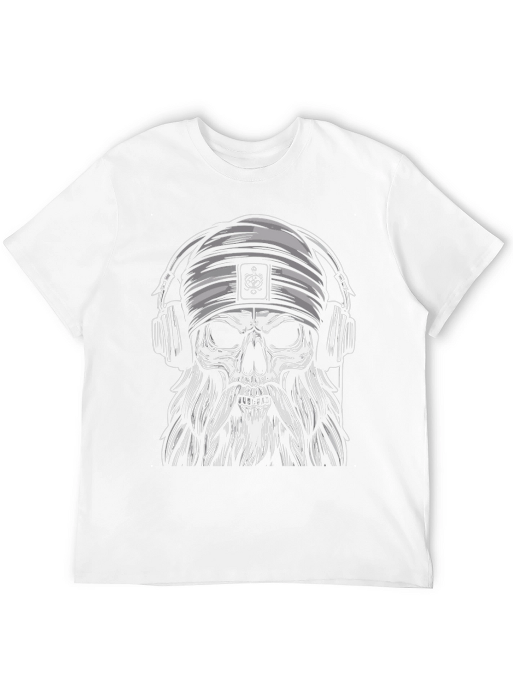 Skull with Headphones Graphic Tee