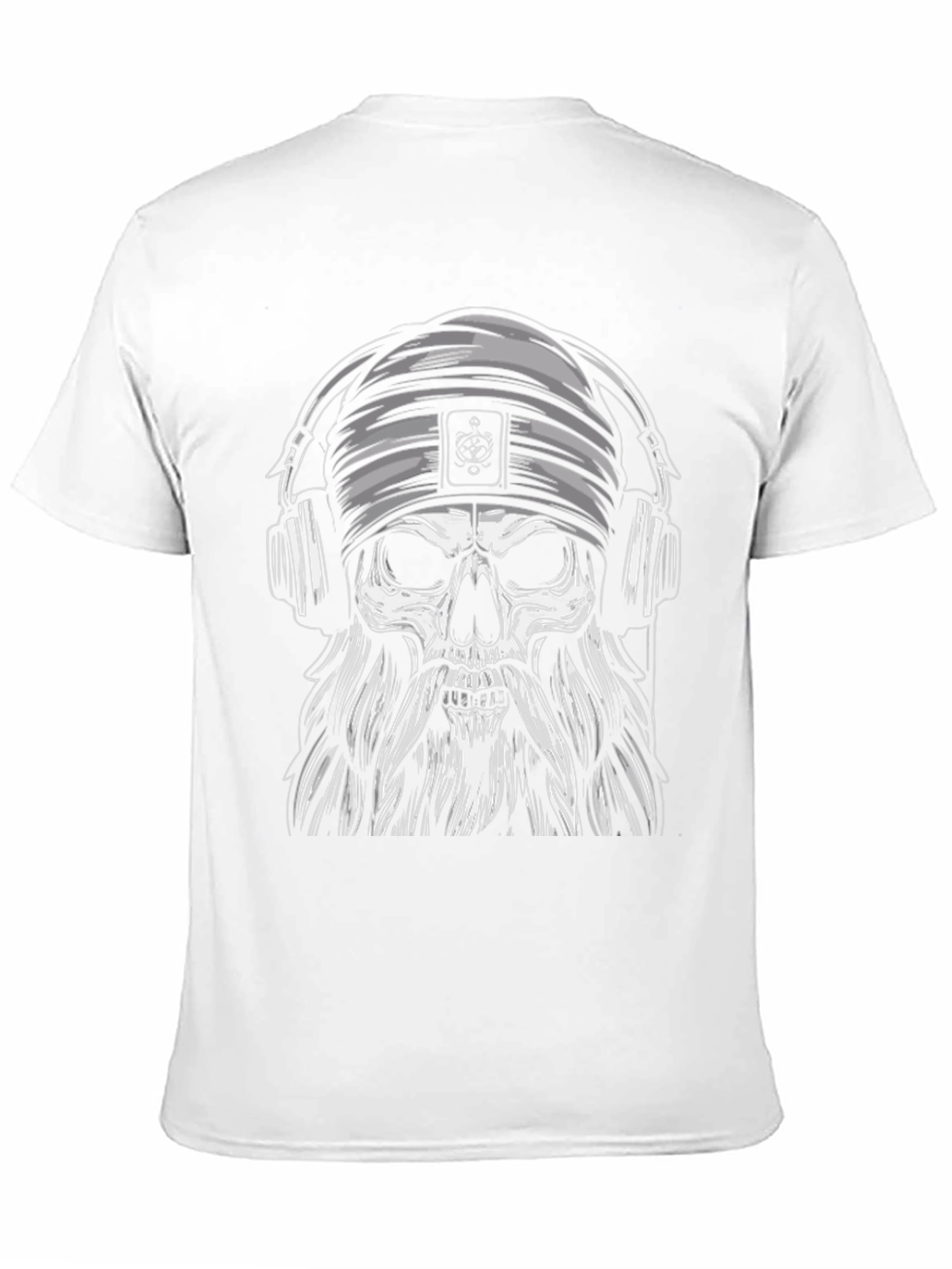 Skull with Headphones Graphic Tee