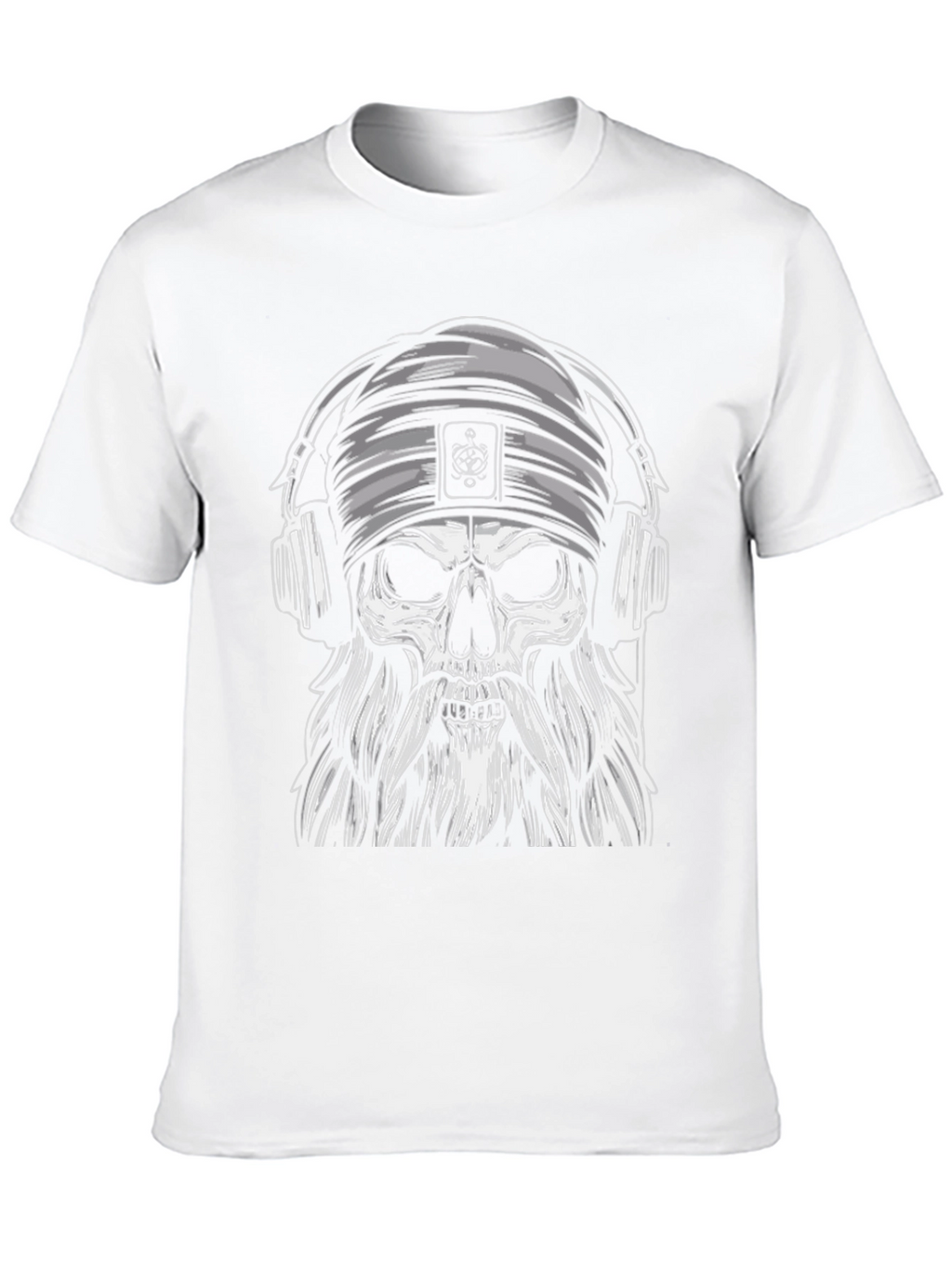 Skull with Headphones Graphic Tee