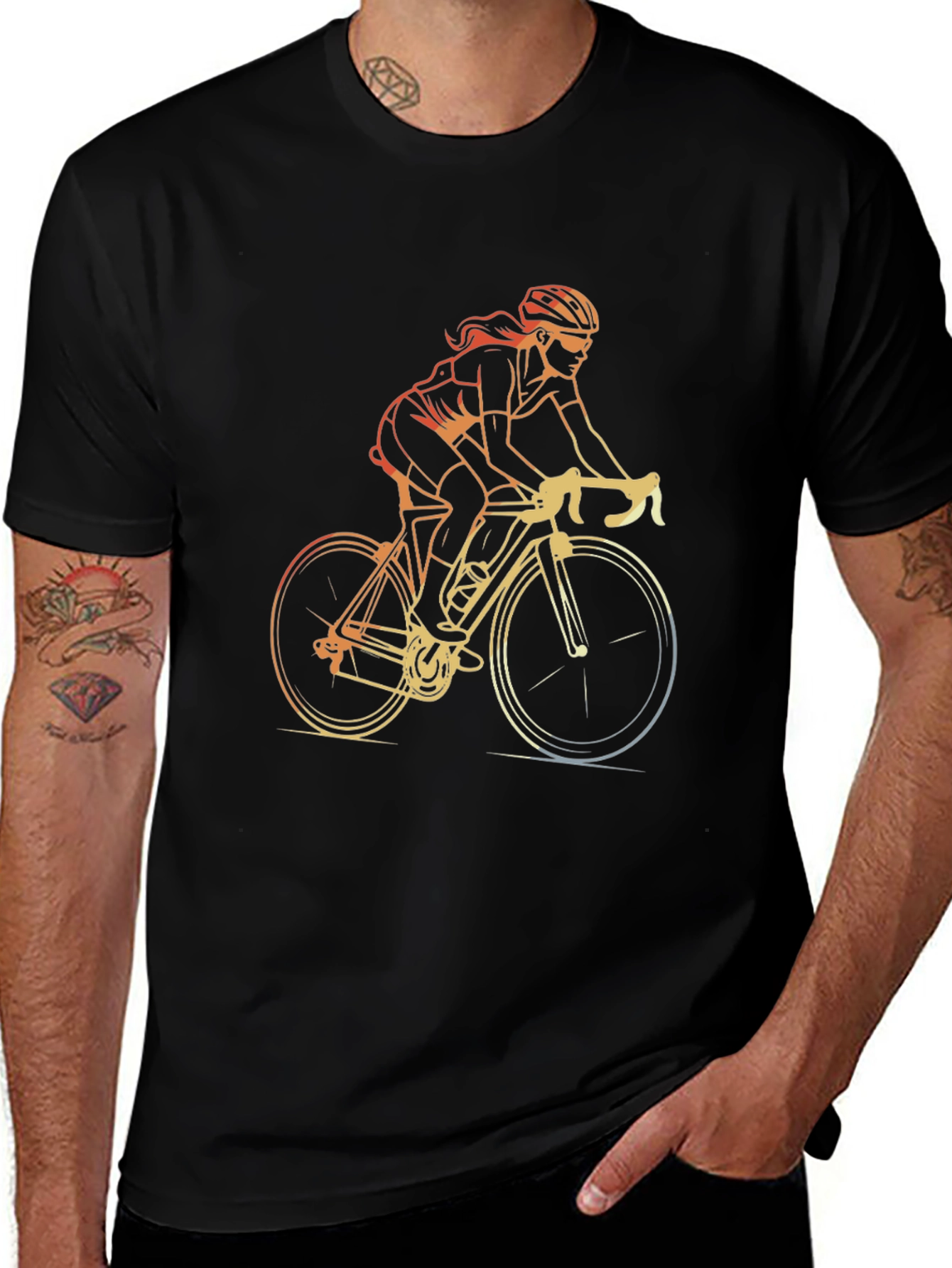 Cycling Graphic T-Shirt - Stylish Ride Apparel