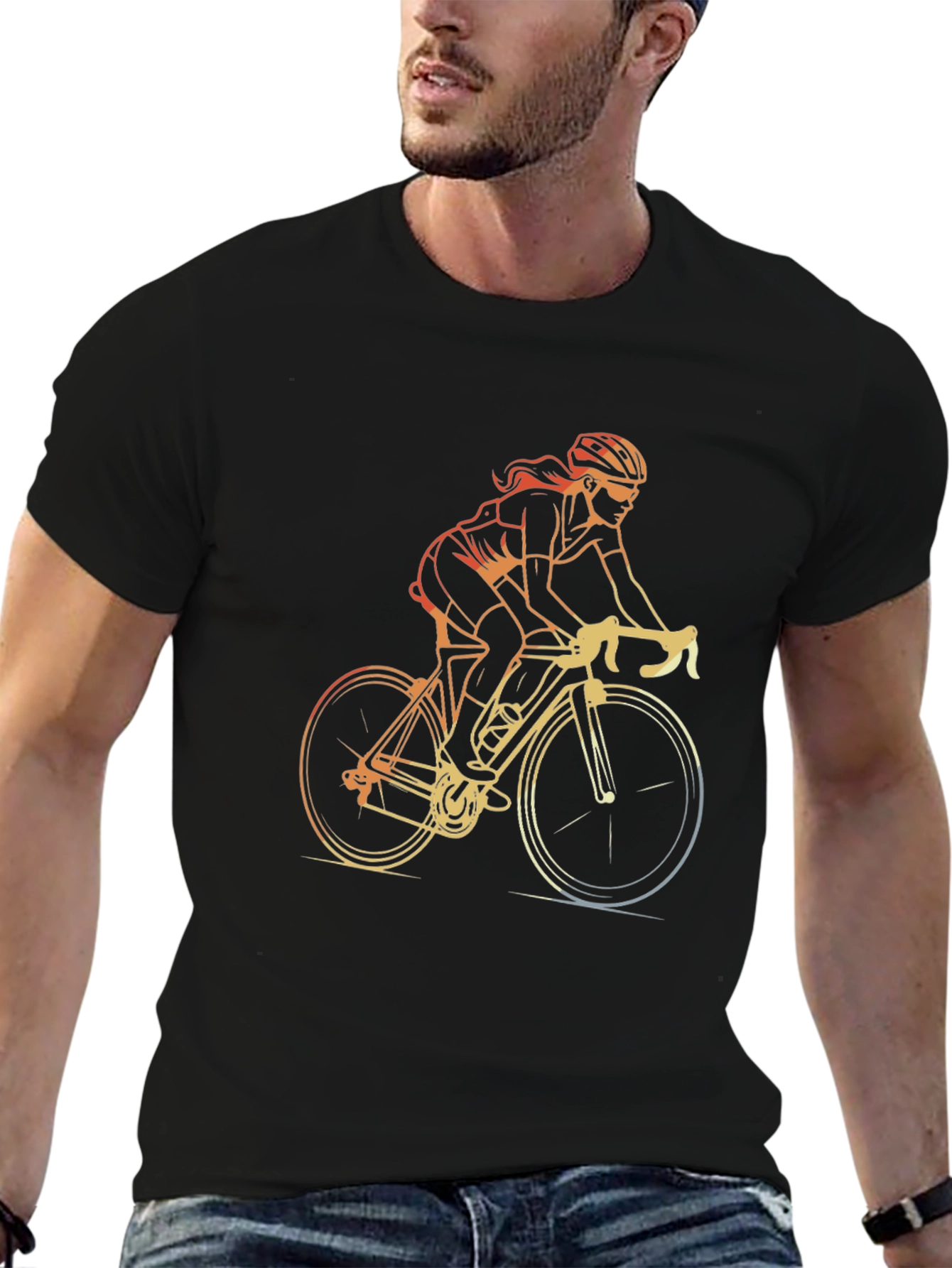 Cycling Graphic T-Shirt - Stylish Ride Apparel